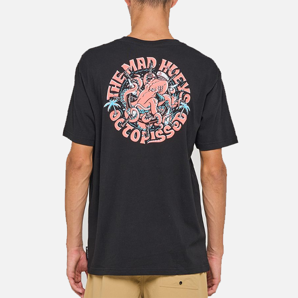 The Mad Hueys Tropic Octopissed Tee - Black