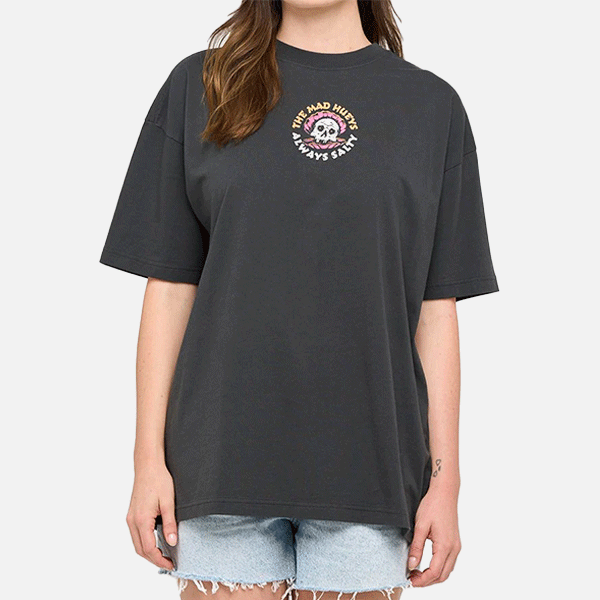 The Mad Hueys Always Salty OS Tee - Vintage Black