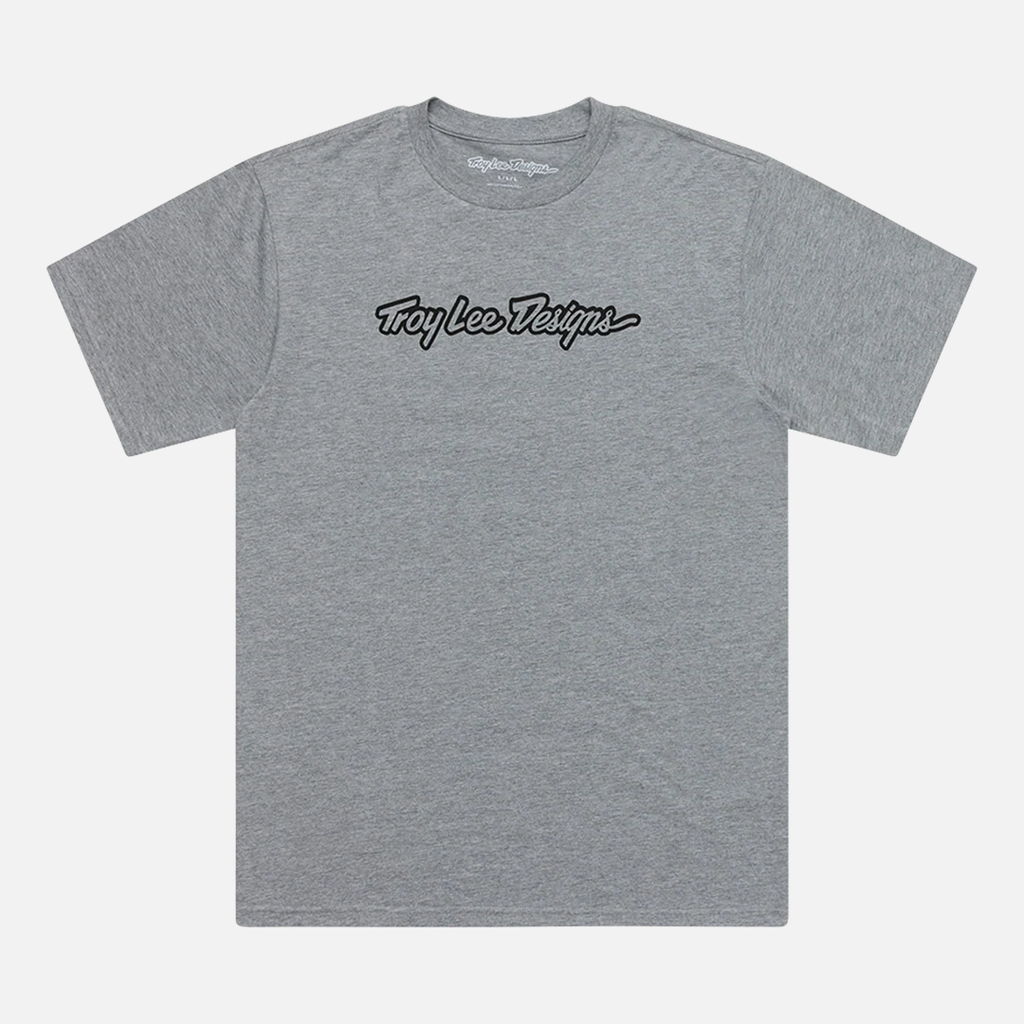 Troy Lee Signature Tee - Gray Heather