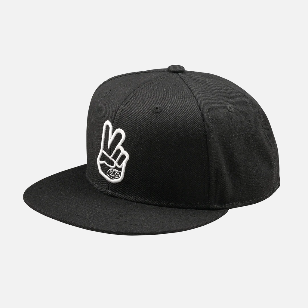 Troy Lee Peace Flat Bill Snapback - Black