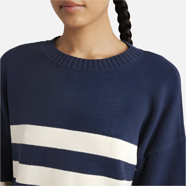 RVCA Ivy Stripe Sweater - Moody Blue