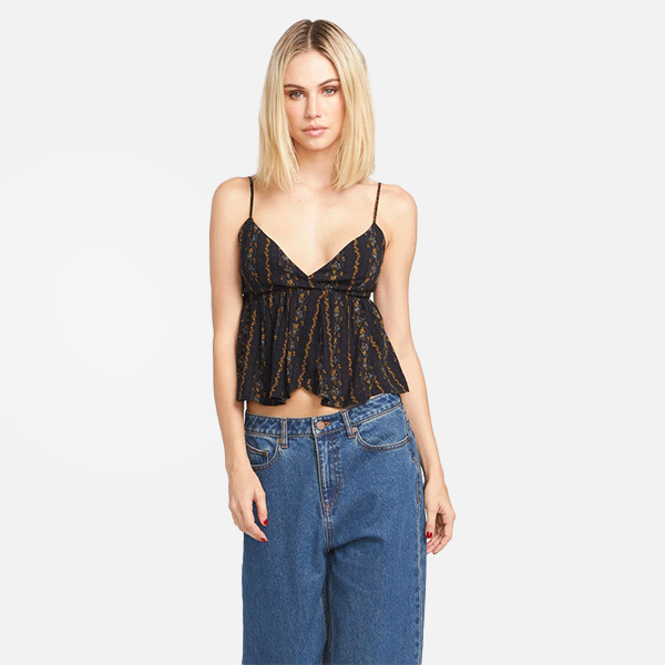 Volcom Bad Beaches Only Top - Black
