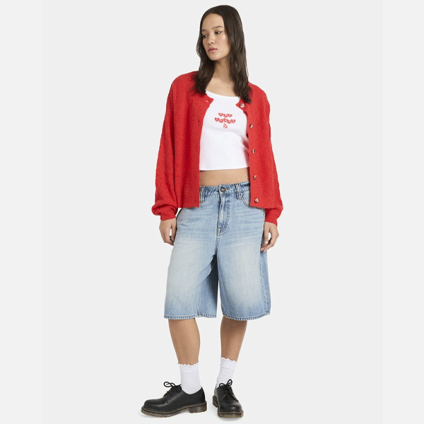 Volcom Beach Please Cardi - Fiesta Red