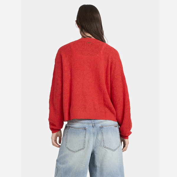 Volcom Beach Please Cardi - Fiesta Red