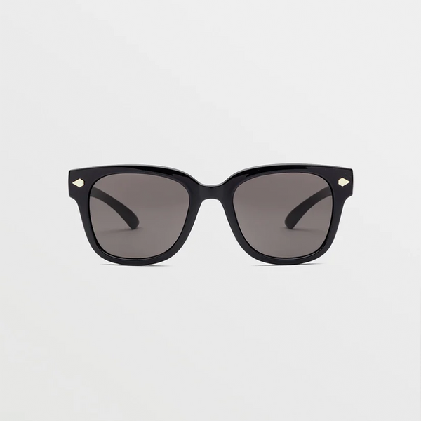 Volcom Freestyle Sunglasses - Gloss Black/Grey