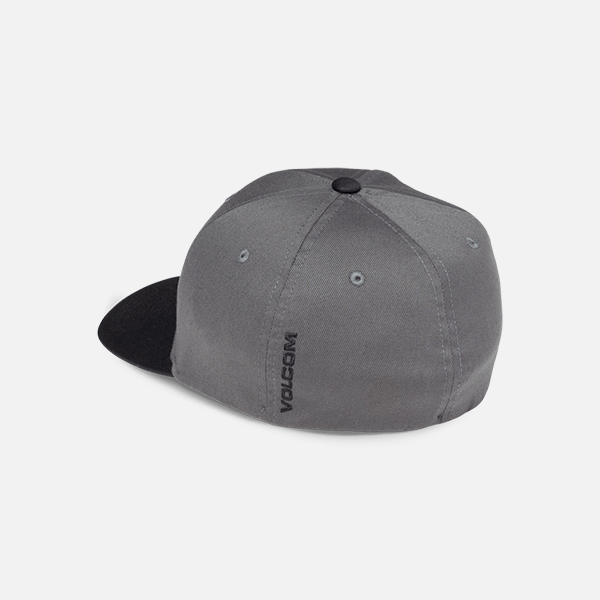 Volcom Full Stone Flexfit Hat - Asphalt Black