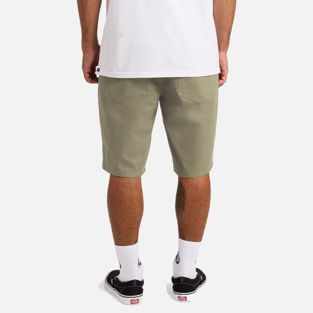 Volcom Modown Canvas 5 Pocket Short - Teak - view 3 | Propaganda Streetwear & Skate