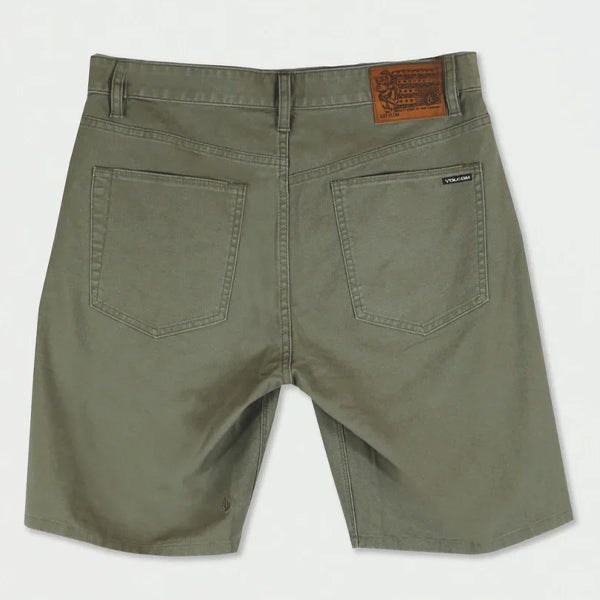 Volcom Modown Canvas 5 Pocket Short - Army Combo