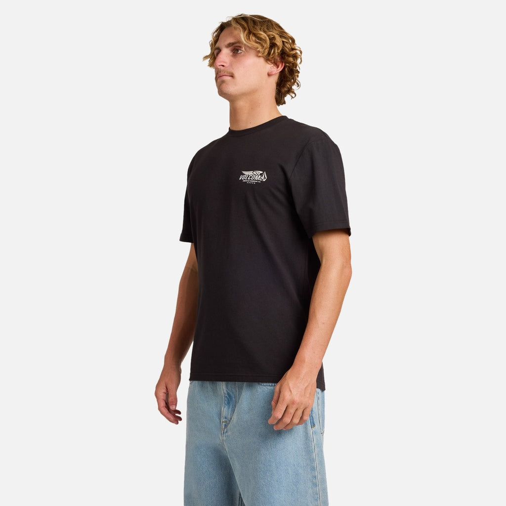 Volcom Overdrive Tee - Black - view 2 | Propaganda Streetwear & Skate
