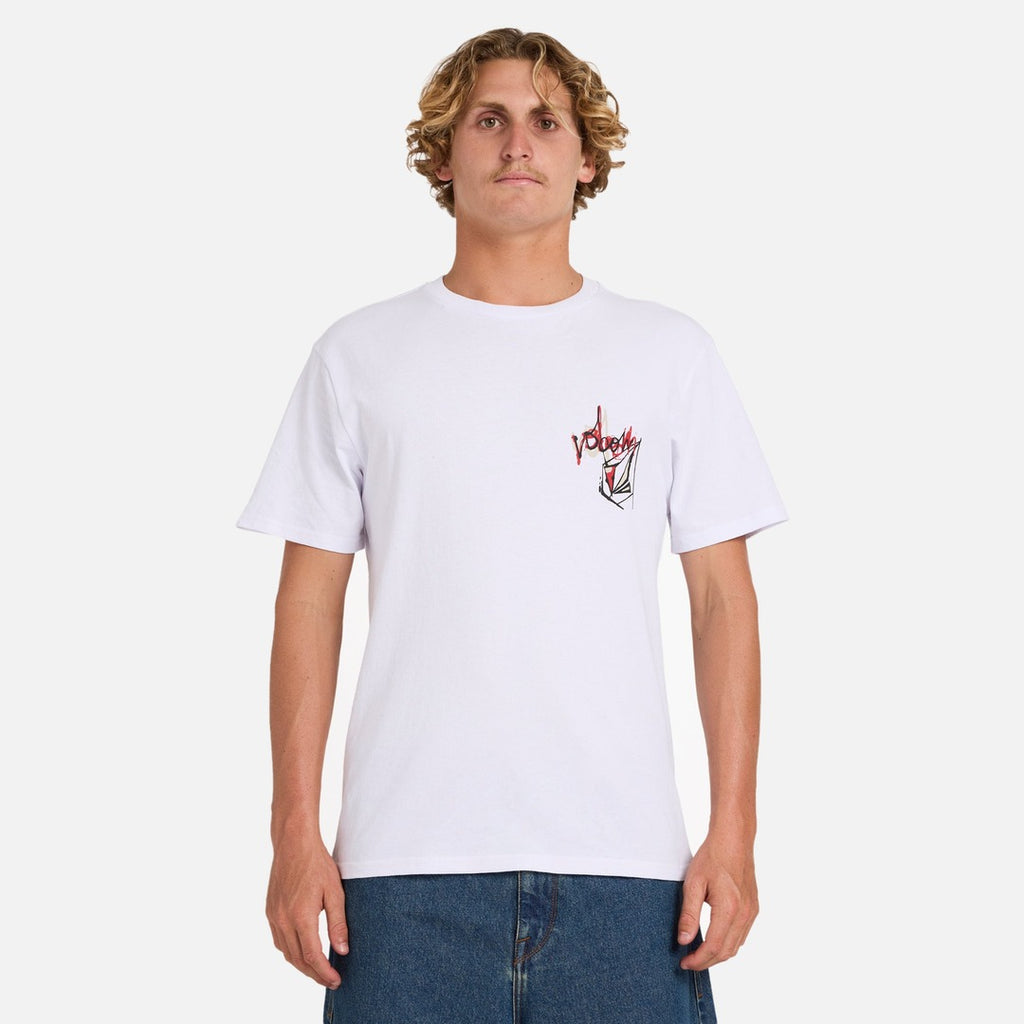 Volcom Stone Script Tee - White | Propaganda Streetwear & Skate