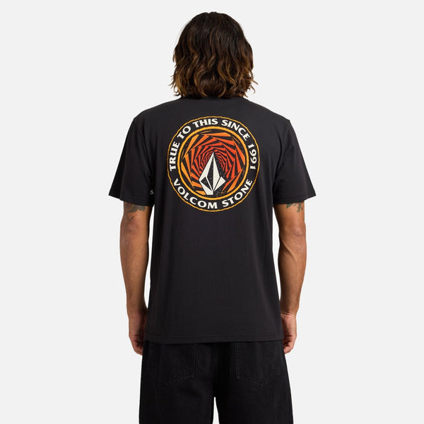 Volcom Warpstone Tee - Asphalt Black - view 2 | Propaganda Streetwear & Skate