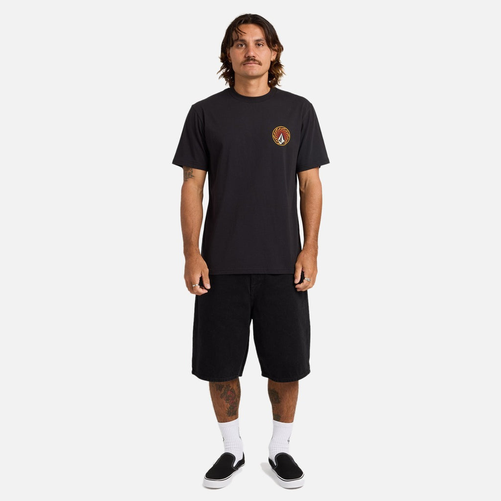 Volcom Warpstone Tee - Asphalt Black - view 4 | Propaganda Streetwear & Skate