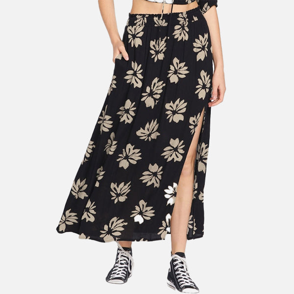 Volcom  Get Wyld Maxi Skirt - Black