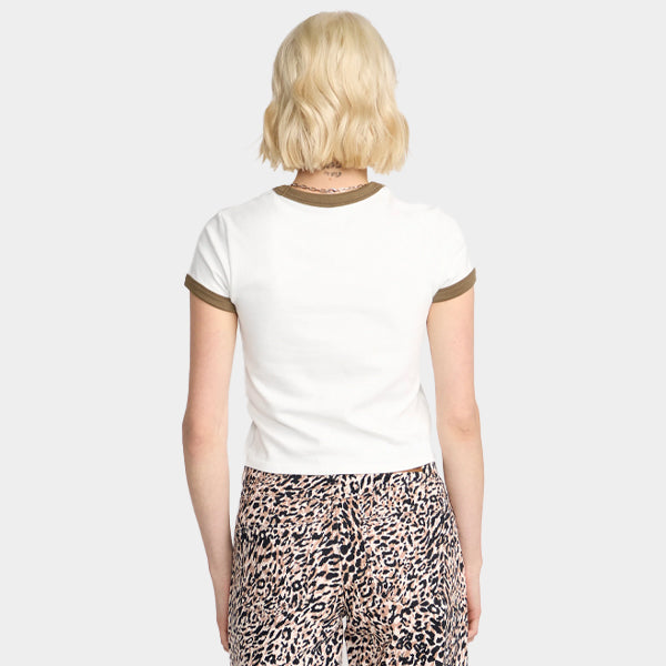 Volcom Stoney Time Ringer Tee - Star White