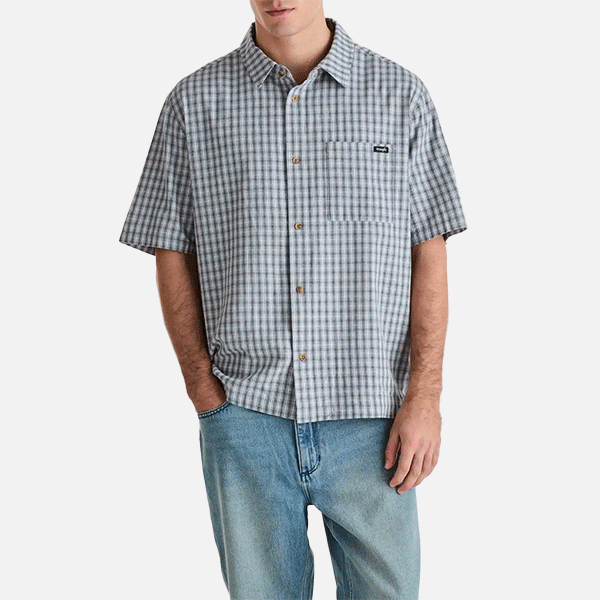 Wrangler Boxcar Shirt - Concrete Sky
