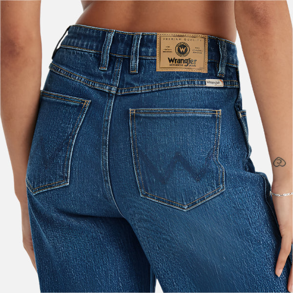 wrangler hi bells headliner blue jeans