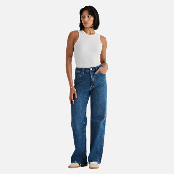 wrangler hi bells headliner blue jeans