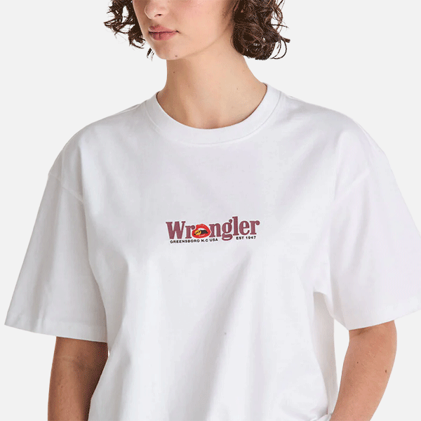 Wrangler Rouge Slouch Tee - White