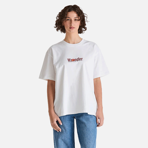 Wrangler Rouge Slouch Tee - White