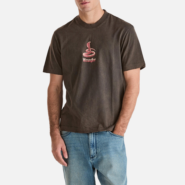 Wrangler Snake Charmer Carmy Tee - Dark Slate