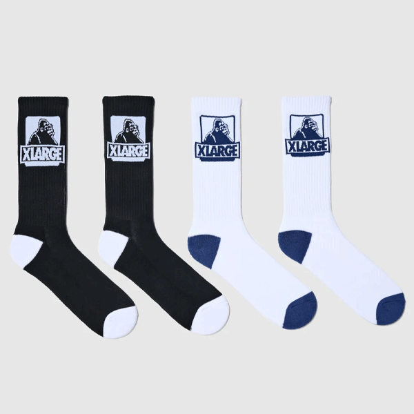 XLarge Classic OG Sock 4pk - Assorted