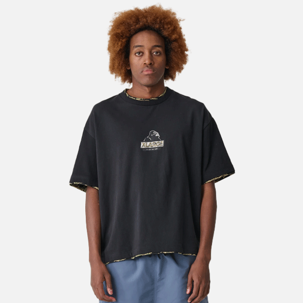 XLarge Double Layer Gorilla Fit Tee - Pigment Black