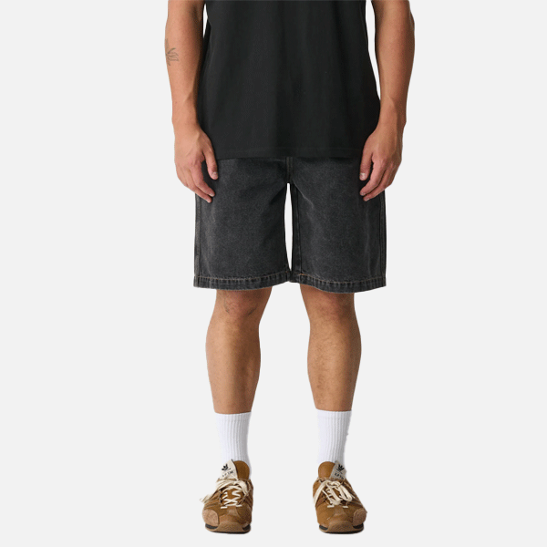 XLarge Drip Dry Bull Denim 91 Short - Washed Black