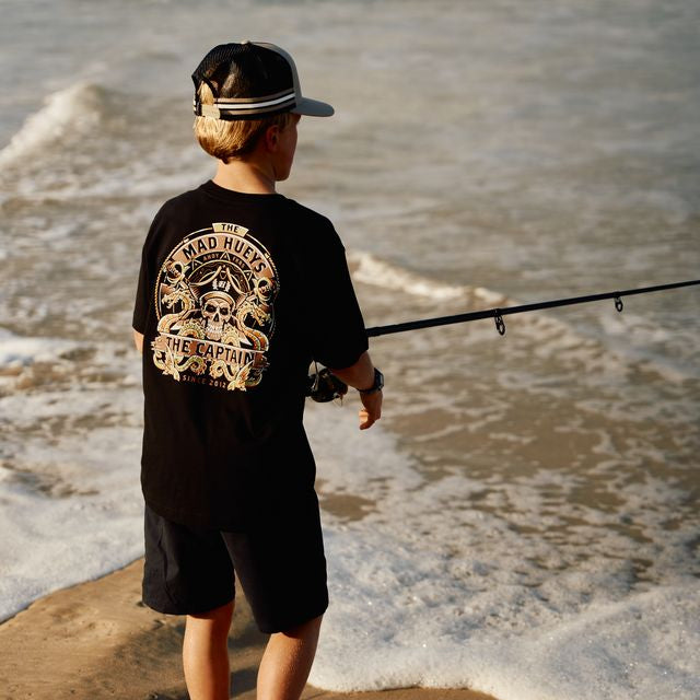 The Mad Hueys Dragon Captain Youth Tee - Black