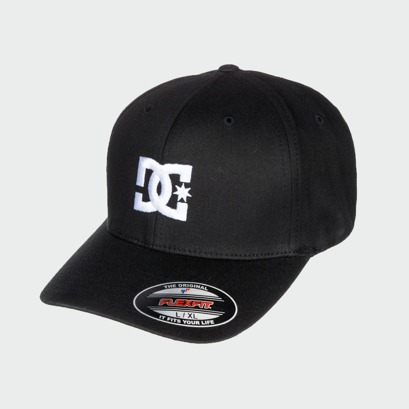 Black DC Star 2 cap. Flexfit with DC logo on the front. 