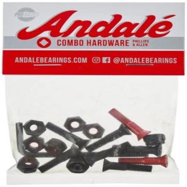 Andale Combo Hardware Red  - 7/8