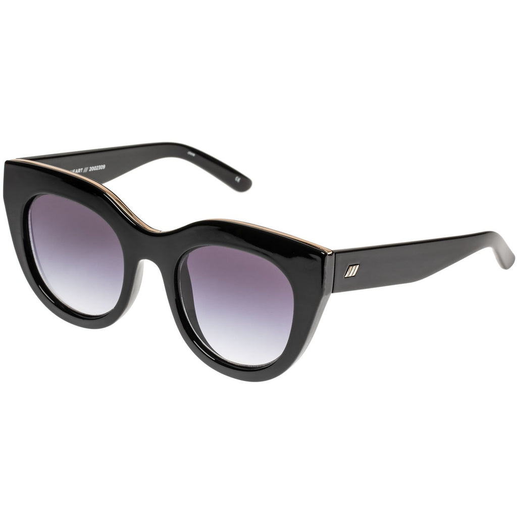 Le Specs Air Heart Sunglasses - Black/Gold