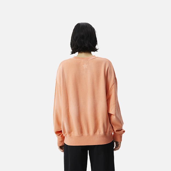 Afends Jeet Recycled Crew Neck - Worn Peach