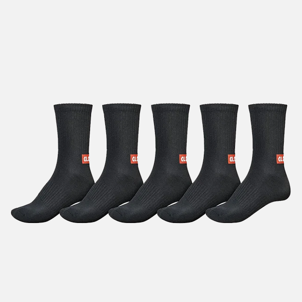 Globe Minibar Crew Sock 5PR - Black