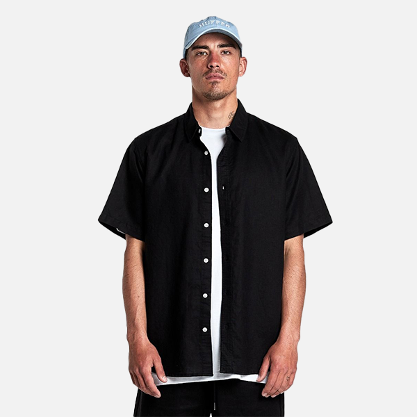 Huffer Lin-In Shirt - Black