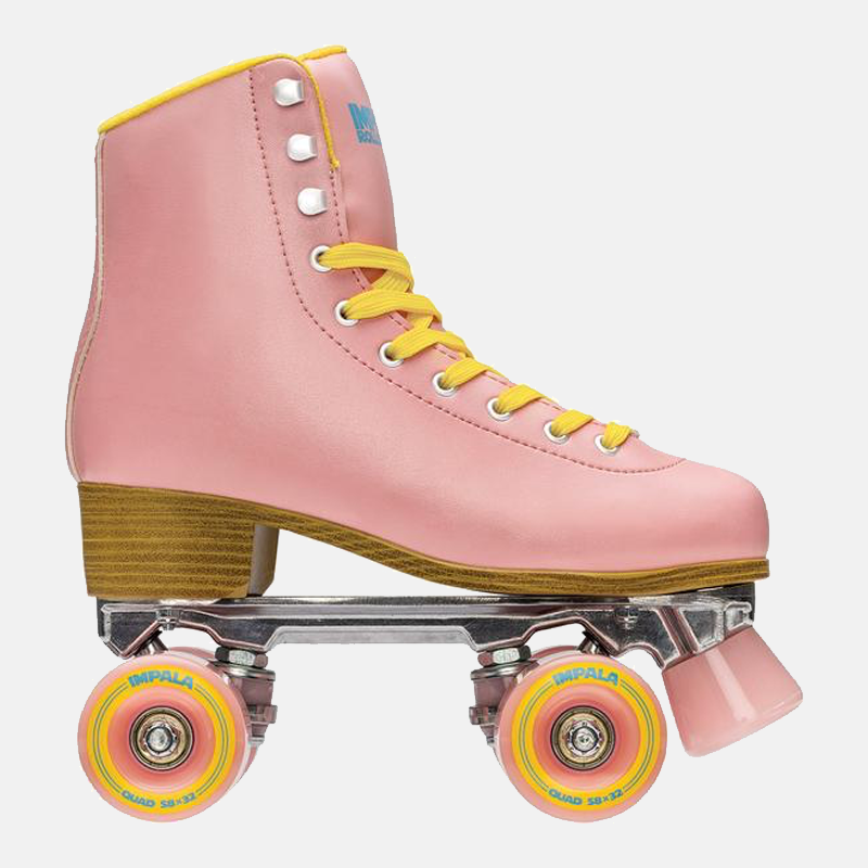 Impala Quad Roller skates - Pink/Yellow