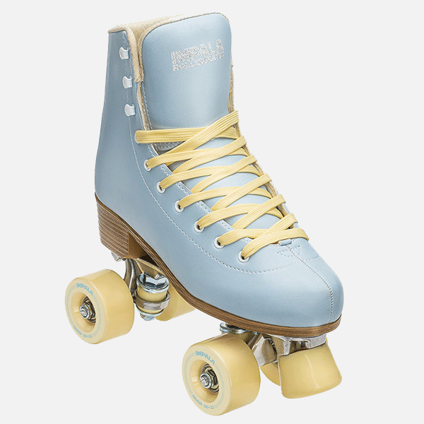Impala Quad Roller Skates - Sky Blue/Yellow