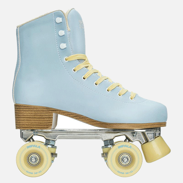 Impala Quad Roller Skates - Sky Blue/Yellow