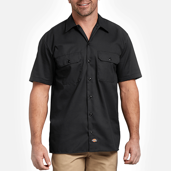 Dickies 1574 Short Sleeve Work Shirt - Black
