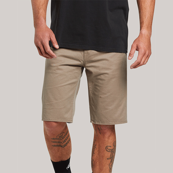 Volcom Solver Lite 5 Pocket Shorts - Brindle