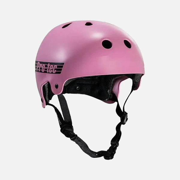 Protec Old School Cert Helmet - Gloss Pink