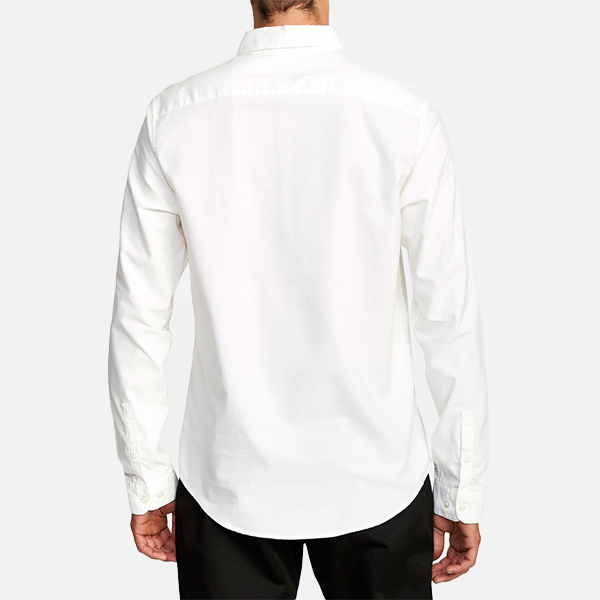 RVCA That'll Do Stretch Long Sleeve Shirt - White
