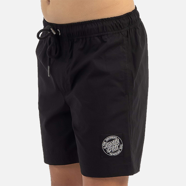 Santa Cruz Cruzier Solid Youth Beach Short - Black