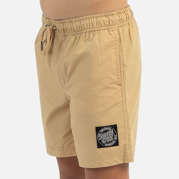 Santa Cruz Cruzier Solid Youth Beach Short - Tan