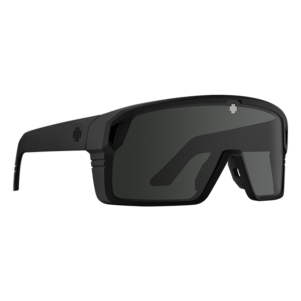 Spy Sunglasses Monolith - Matte Black/Happy Grey Green Polar w/Black Spectra Mirror