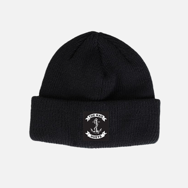 The Mad Hueys Anchor Boys Roll Up Beanie - Black