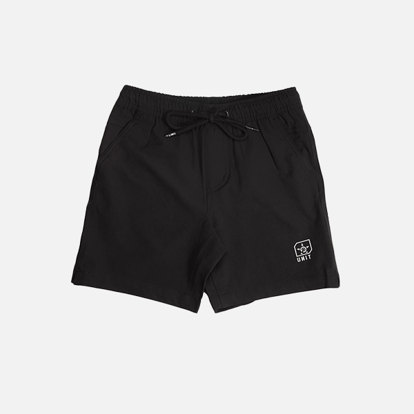 Unit Youth Walkshort Elastic Boardwalk - Black