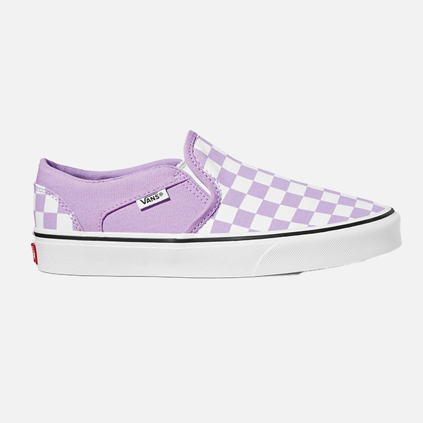 Vans Asher Checkerboard - White/Purple