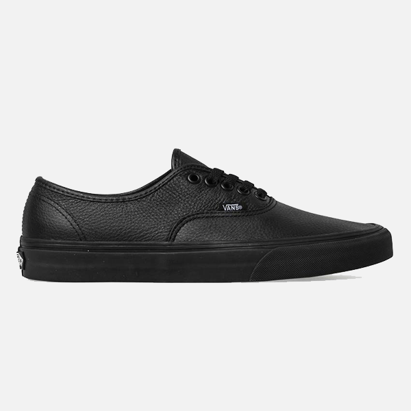 Buy black leather vans shop