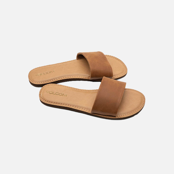 Volcom Simple Slide Sandal - Tan